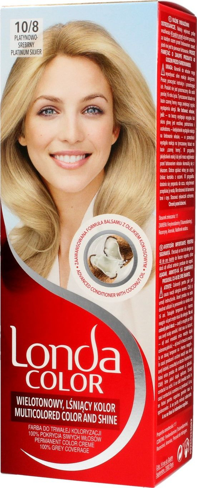 Боја за коса Londacolor Cream, бр. 10/8 platinum silver