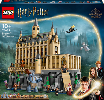 Set LEGO Harry Potter Hogwarts Castle The Great Hall, model koleksionues, për fëmijë 10+