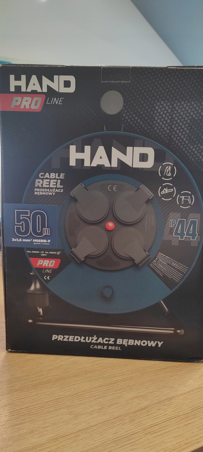 Rrotullë zgjatuesi Hand, 50m, 3x1.5mm, IP44