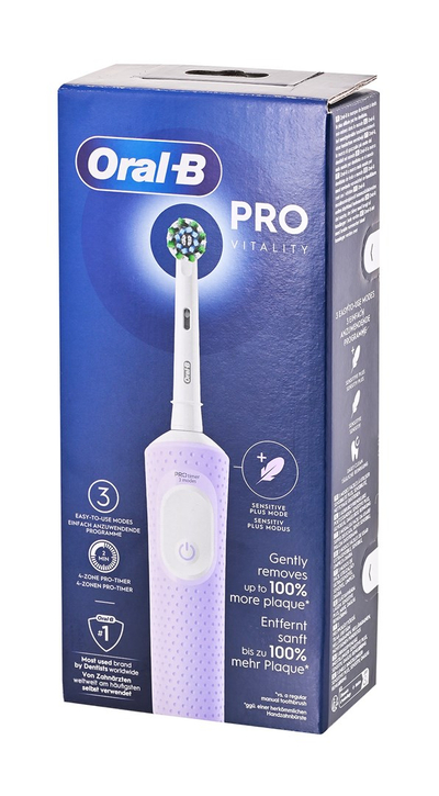 Furçë dhëmbësh elektrike Oral-B Vitality Pro, e rikarikueshme, 1 kokë, lejla