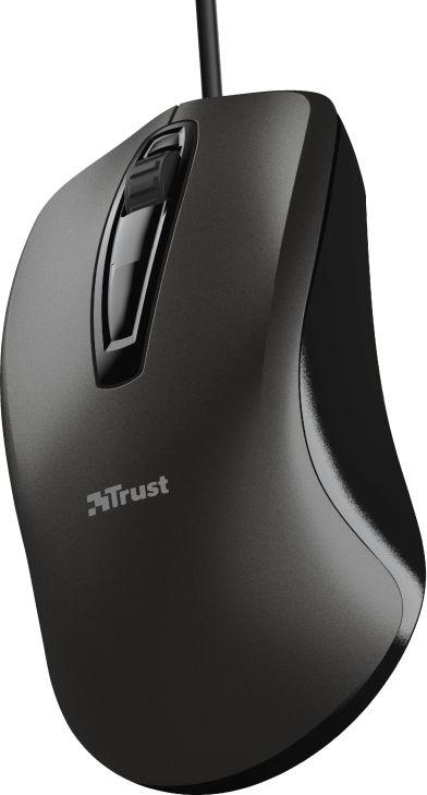 Глушец Trust Carve, со кабел, USB, црна
