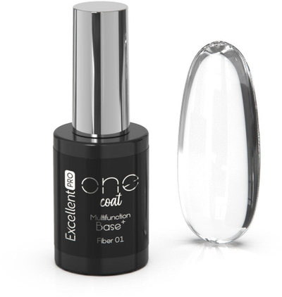 Bazë për thonj Excellent PRO One Coat Base Fiber Multifunction 01, 11g, transparente
