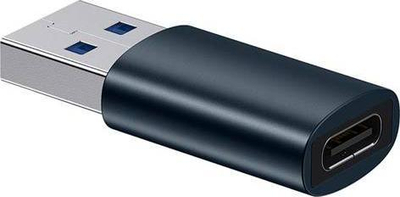 Adapter USB Baseus Ingenuity OTG, USB C në USB, 10 Gbps, blu