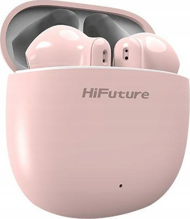 Kufje True Wireless HiFuture Colourbuds2, Bluetooth 5.1, bateri 15 orë, rozë