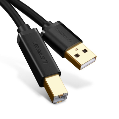 Kabllo USB Ugreen USB A në USB B, 3 metra, e zezë