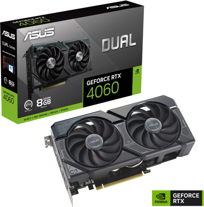 Kartelë grafike ASUS Dual GeForce RTX 4060 8G, 8GB GDDR6