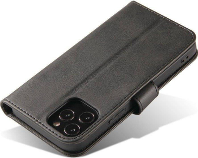 Futrollë magnetike për Motorola Moto G71 5G, tip libër, lëkurë ekologjike, e zezë