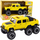 Makina lodër off road LEAN Toys Pickup Car 6x6, zëra dhe drita, lëvizje me fërkim, portokalli