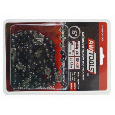 Zinxhir sharre AWTools për sharra rrethore 38cm 15 ".325" 1.5mm 64-hallka (AW80107)
