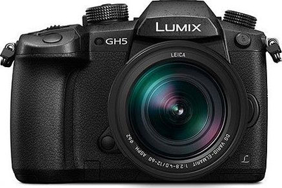 Фотоапарат без огледало Panasonic Lumix DMC GH5, 20.3MP, 4K видео, со објектив Leica 12-60mm, црн
