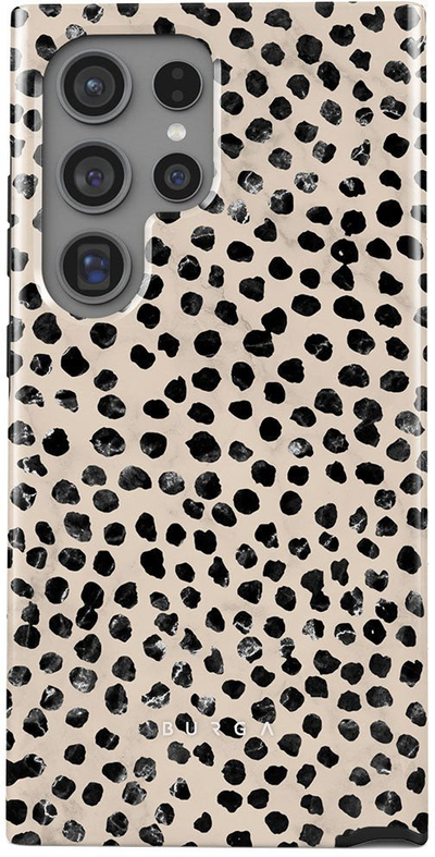 Maskë telefoni Burga Almond Latte për Samsung Galaxy S24 Ultra, Tough Case, e zezë bezhë