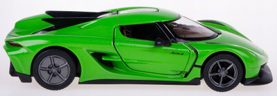 Makina lodër Kinsmart Koenigsegg Jesko Absolut, die-cast, pull back, jeshile