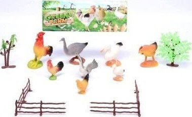 Lodër edukative “Farm Birds”, me zogjtë e fermës, plot me ngjyra