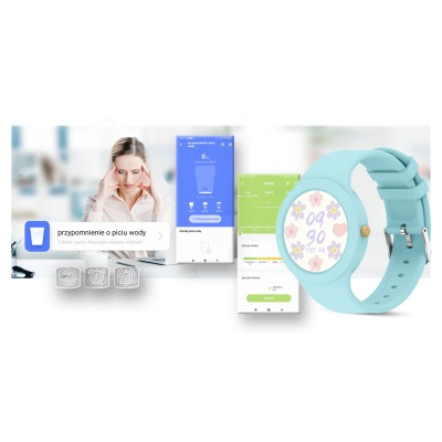 Ora inteligjente Gravity GT14-4, 1.2" TFT, Bluetooth 5.2, blu