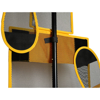 Maneken stërvitor basketbolli SMJ Sport VPDM-STP240RB4K, lartësi e rregullueshme 205-265 cm, me krahë që hiqen, i verdhë