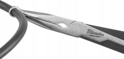 Pinca Milwaukee Long Shank me vrima, 12.7 mm, me dorezë të kuqe