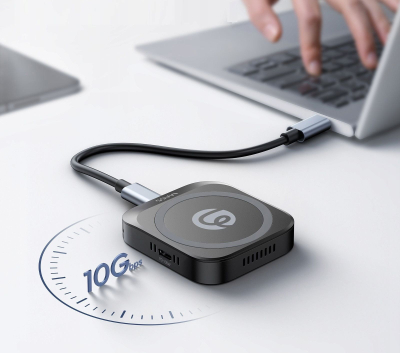 Надворешно куќиште за SSD Ulanzi MA55, M.2 NVMe, USB 10Gbps, сиво