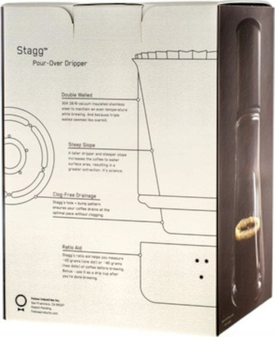 Dripper kafeje Fellow Stagg XF 1108, pour over, i zi