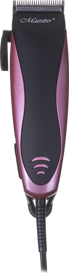 Makine qethje flokësh Maestro MR-651, 7W, me 4 krehra, vjollcë me të zezë
