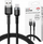 Kabllo karikimi Feegar Evolution, USB në microUSB, 1m, 2.4A QC 3.0, e zezë