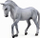 Figurinë Collecta Trakehner Stallion, lodër edukative, gri