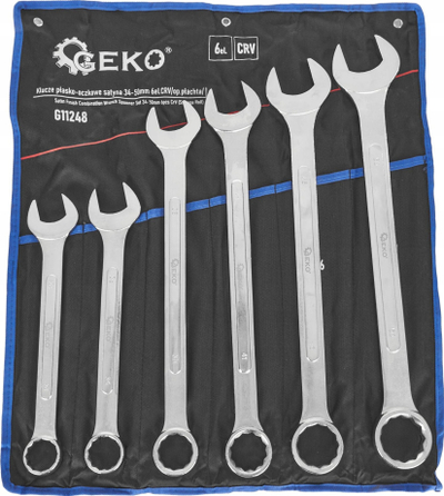 Set çelësa kombinuese Genius G11248, 6 copë 34–50 mm, çelik CrV