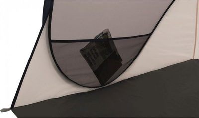 Çadër plazhi Easy Camp Oceanic Pop-up, UV 50+, gri me ngjyrë rëre