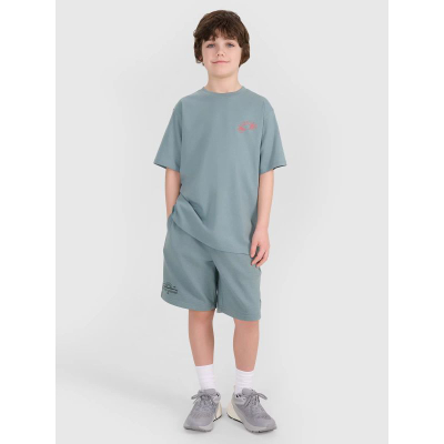 Блуза за момчиња 4F Oversize Tee TTSHM1914, полиестер, сина