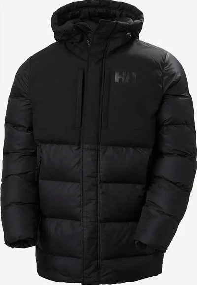 Xhaketë Helly Hansen Active Puffy Long për burra, e gjatë, me kapuç, e zezë
