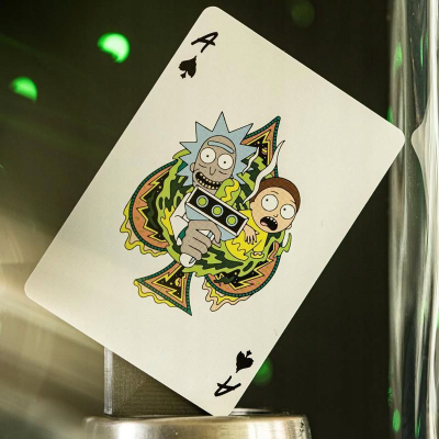 Karta pokeri Rick and Morty, set për koleksion, me ngjyra nga të gjitha