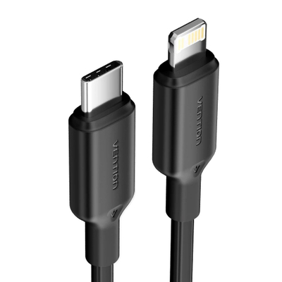 Кабел Vention USB 2.0 Тип C во Lightning, 3A, 1m, црн
