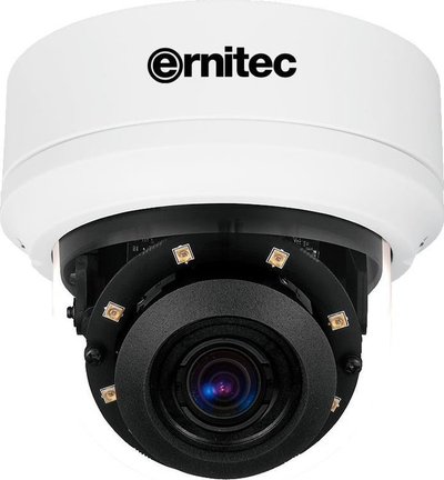 Kamerë sigurie Ernitec Mercury Pro Dome, 5MP, lentë motorizume 2.7‑12mm, e bardhë