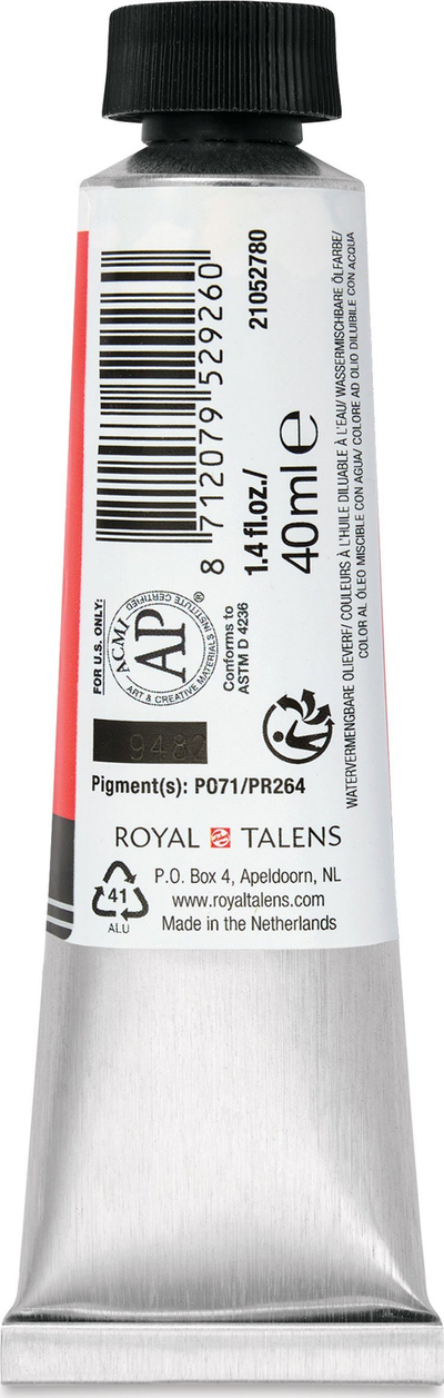 Bojë vaji Cobra Artist Pyrrole Orange 278, 40 ml, portokalli