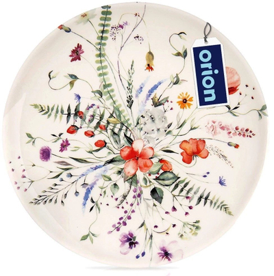Pjatë ëmbëlsire Orion POPPIES, porcelani, 20.5 cm, shumëngjyrëshe