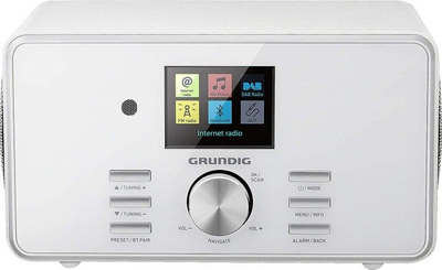 Radio portabël Grundig DTR 5000 X, DAB DAB+ FM, Bluetooth, e bardhë