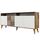 Kabinet TV Kalune Design Milan, 180cm, MDF, dru dhe i bardhë