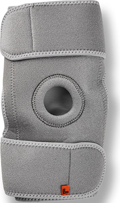 Mbështetëse gju Sharper Image Hot and Cold Compression Wrap, terapi e nxehtë dhe e ftohtë, e rregullueshme, gri