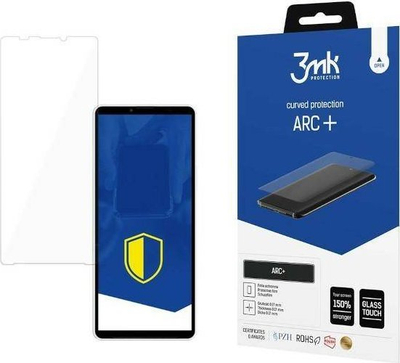 Folie mbrojtëse ekrani 3MK ARC+ për Sony Xperia 10 V, fullscreen, transparente