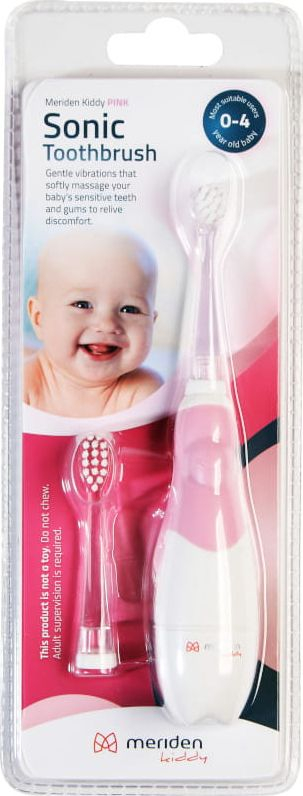 Сонична четка за заби за деца Meriden Kiddy, 0 4 години, тајмер, розова