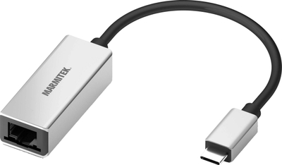Adapter USB C në RJ45 Marmitek 25008373, 0.15m, Ethernet, gri