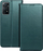 Maskë telefoni Kryt Smart Magneto Book Case Oppo A58, me magnet, me xhep për karta, jeshile e errët