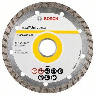 Disk prerës diamant Bosch Eco for Universal, 125mm, turbo, gri