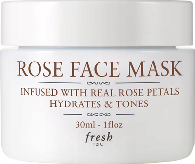 Maskë fytyre Fresh Rose Face Mask, hidratim, xhel me petale trëndafili, transparente