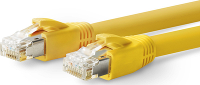 Мрежен кабел Vivolink PROCAT40, 40 m, Cat6a F FTP, жолт