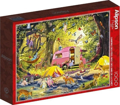 Puzzle Alipson Camping Des Fées, 1000 copa, shumëngjyrësh