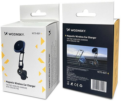 Mbajtëse telefoni për makinë Wozinsky WCT5-6S2Y, karikues pa tela 15W Qi MagSafe, për grilë ajri, e zezë