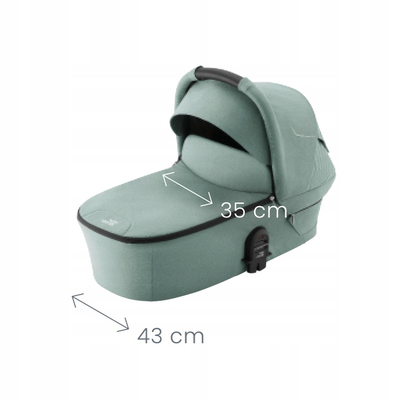 Gondolë për karrocë Britax Römer Smile 5, me panel ajrimi, montim i thjeshtë, Galaxy Black
