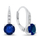 Set Pendant dhe vathë për femra Brilio Silver SET274WB, të argjendta/ të kaltra