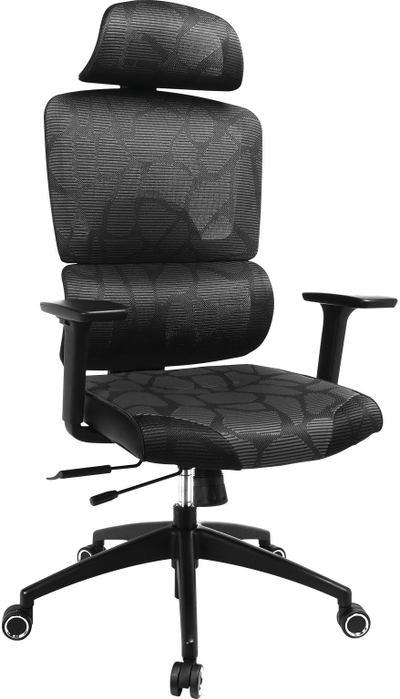 Karrige gaming Sandberg ErgoFusion Gaming Chair Pro, ergonomike, me rrjetë të zezë
