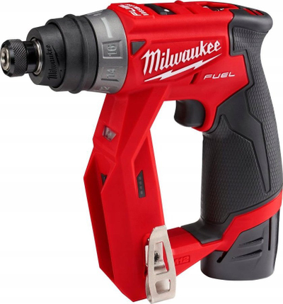 Trapano-kaçavidë pa kabllo Milwaukee M12 FDDXKIT-202X, sistem M12, motor FUEL, e kuqe